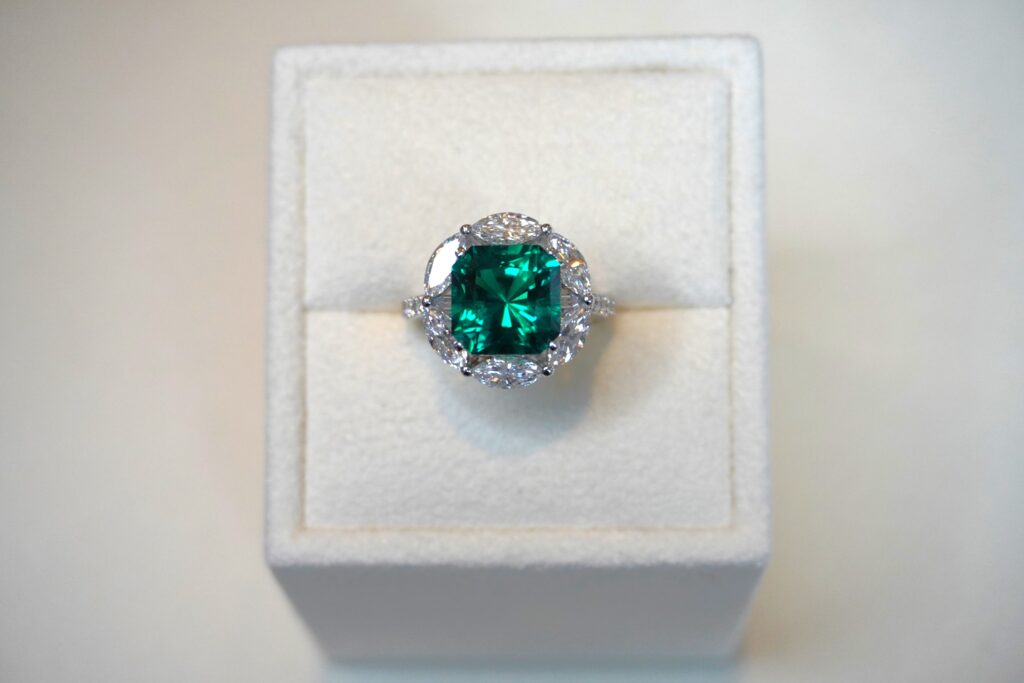 Emerald and Diamond Ring