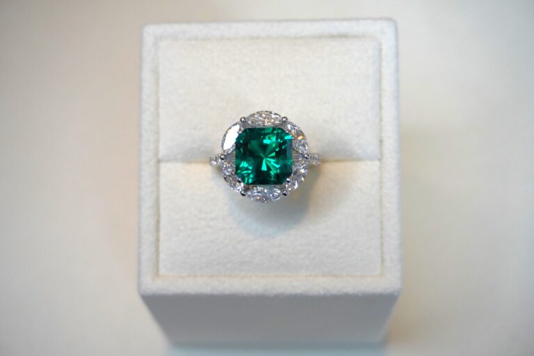 Emerald and Diamond Ring
