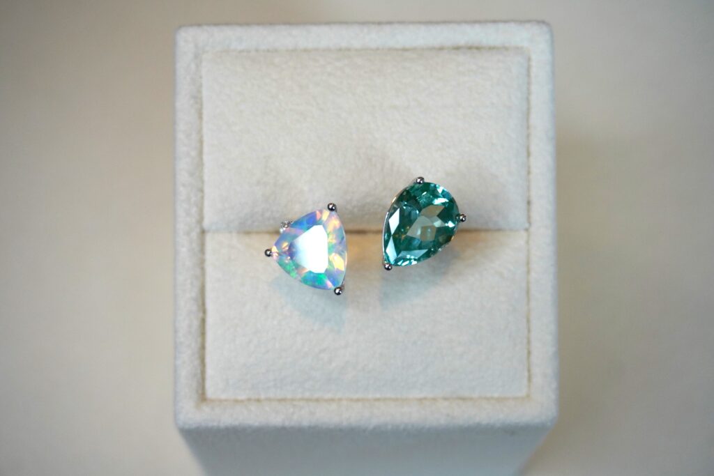 Spinel and Opal Ring